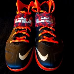 Lebron James Soldiers , Black with Orange and Red Color way.